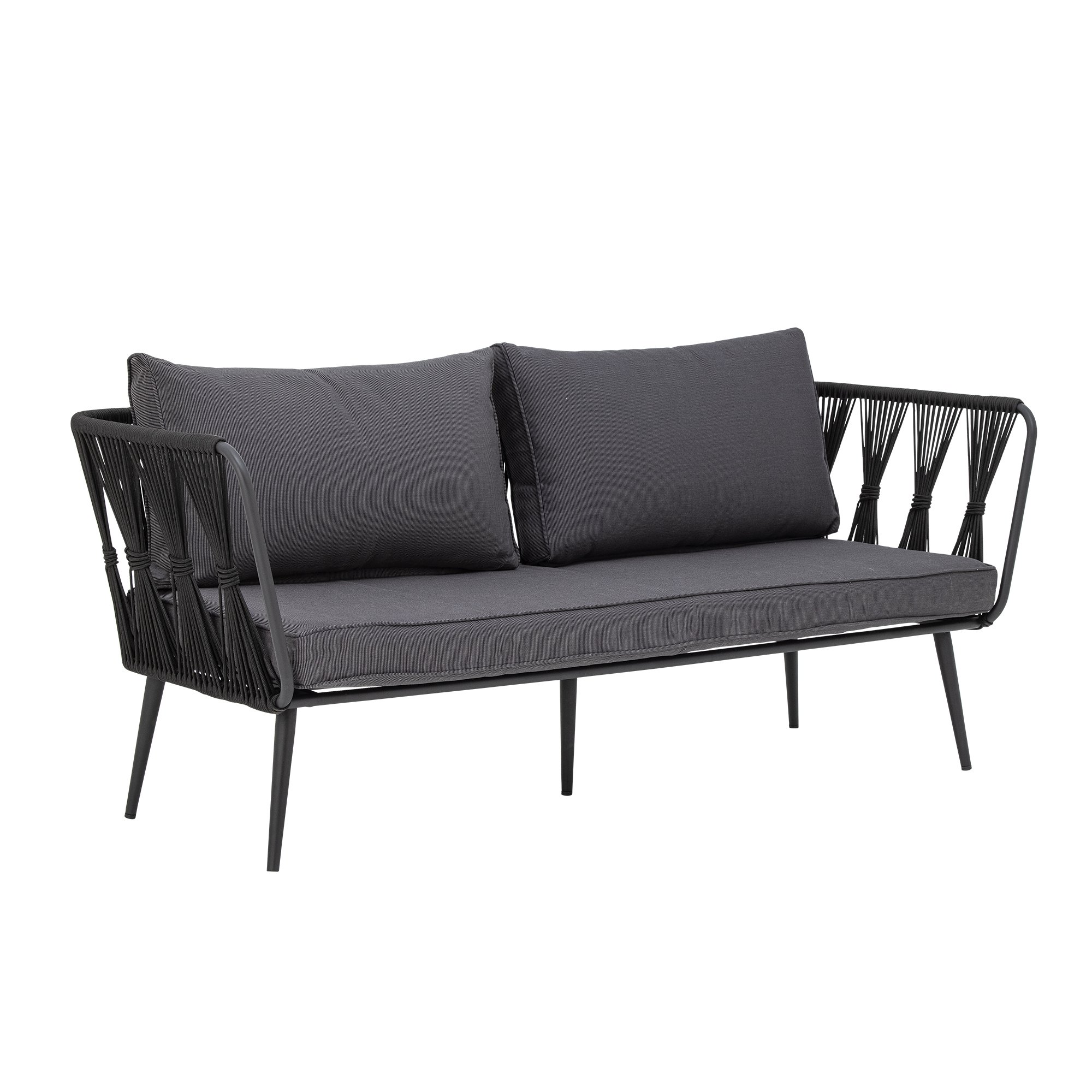 Pavone Sofa, Black, Metal