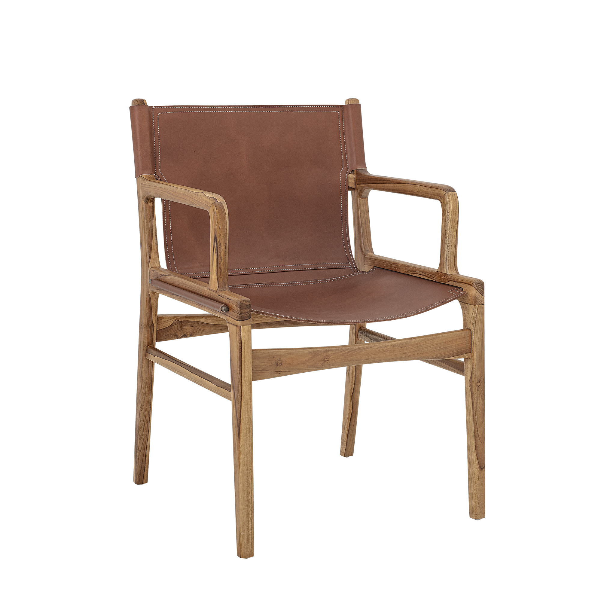 Ollie Lounge Chair, Brown, Leather - Image 4