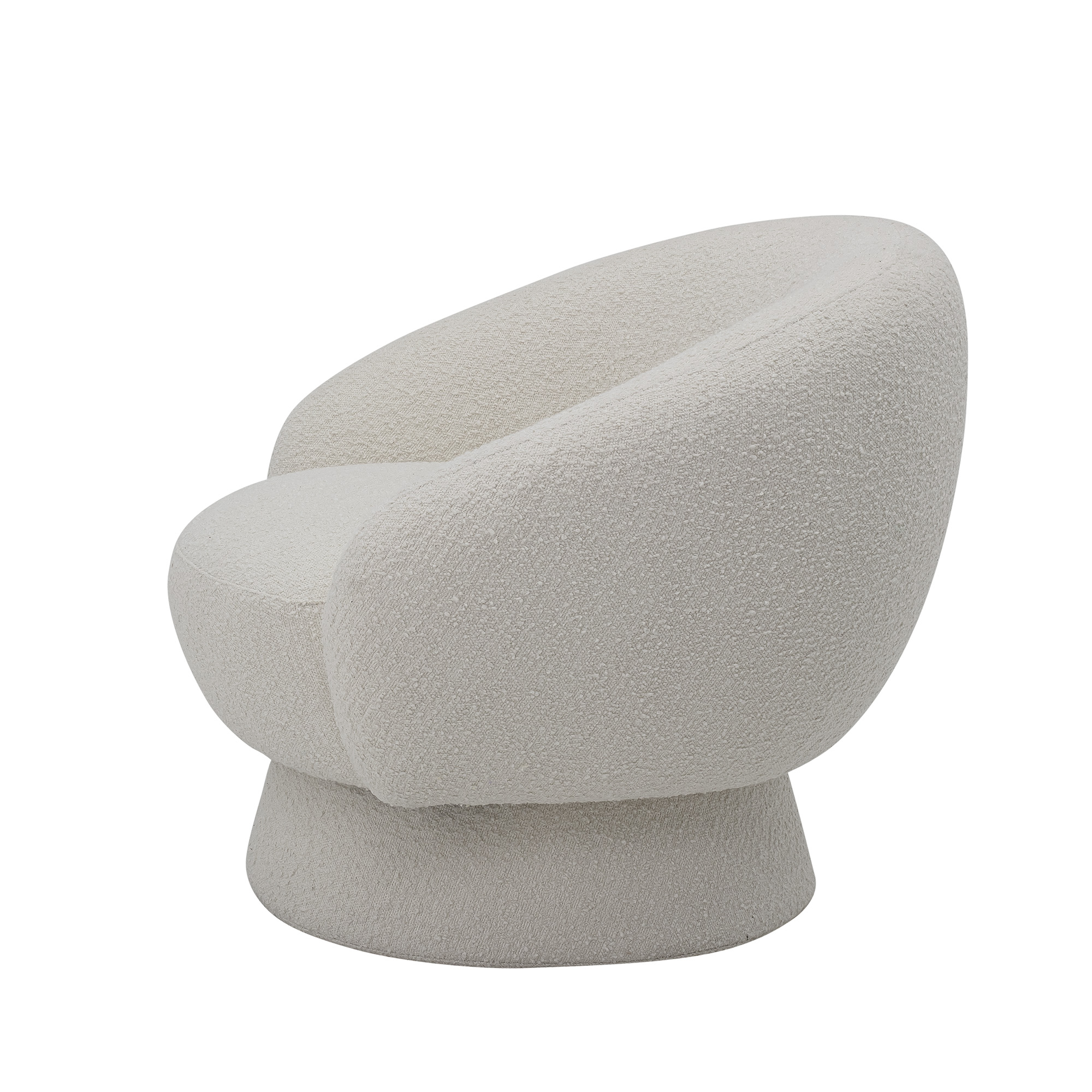 Ted Lounge Chair, White, Polyester - Image 4