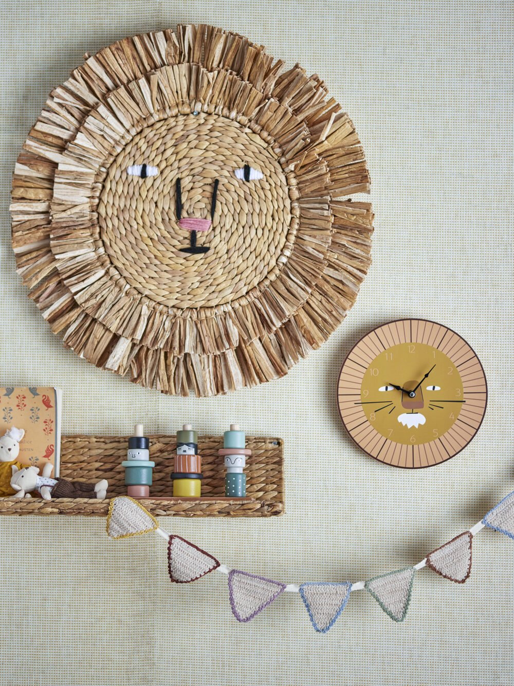 Harrison Wall Clock, Brown, MDF - Image 3