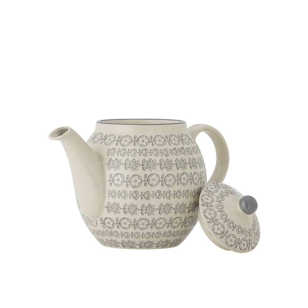 Karine Teapot, Grey, Stoneware - Image 3