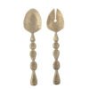 Edi Salad Servers, Brass, Metal
