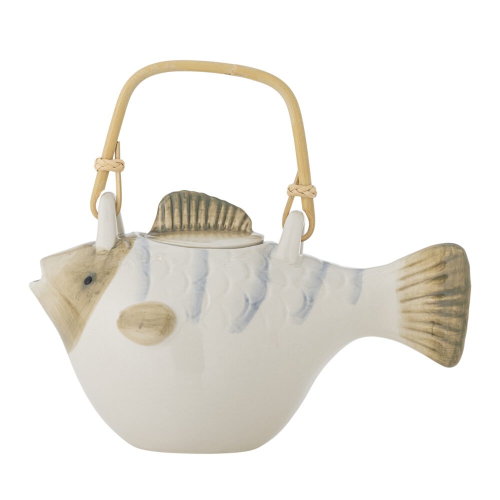 Wrenna Teapot, Grey, Stoneware - Image 4