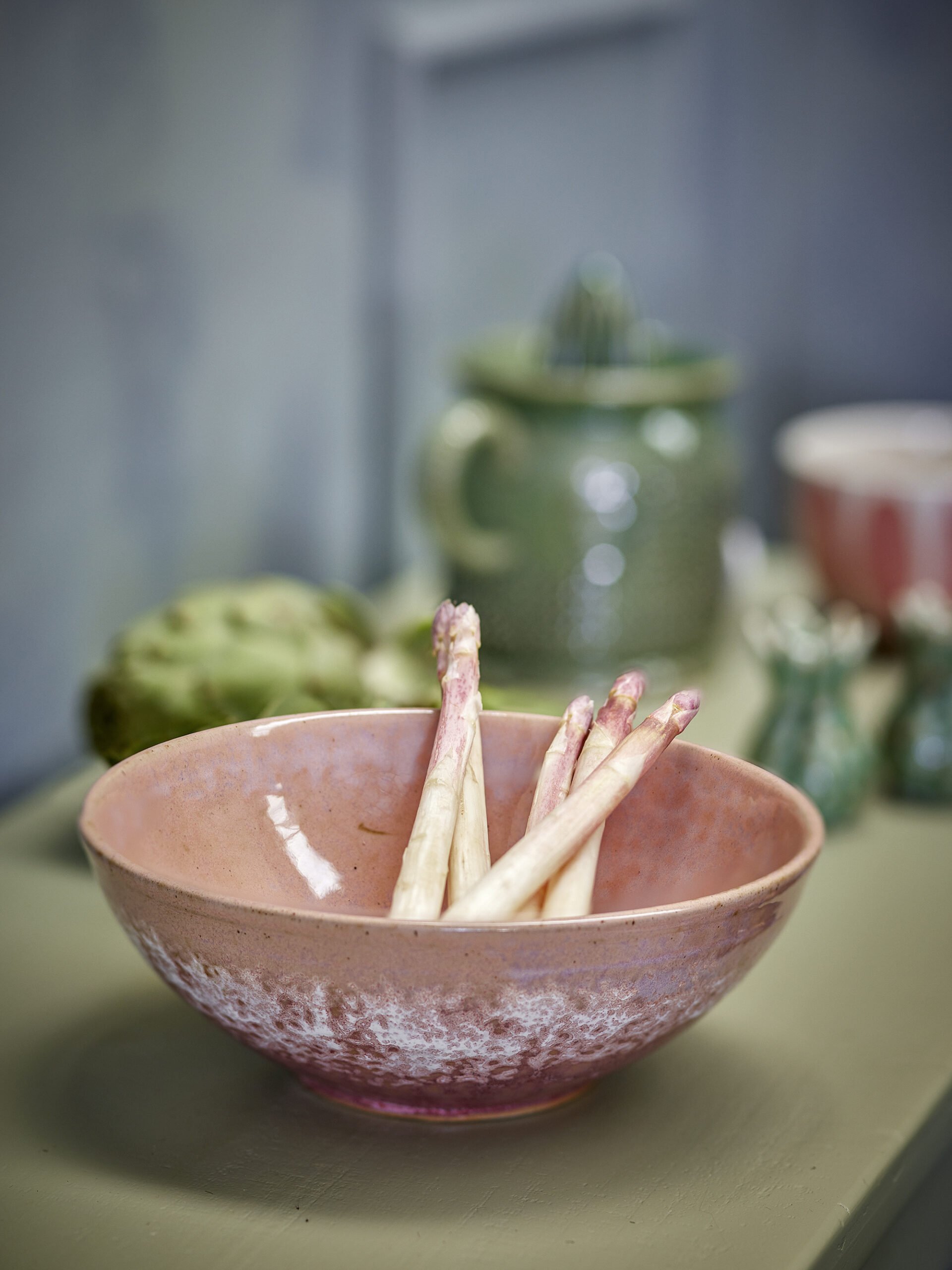 Darlene Bowl, Rose, Stoneware - Image 3
