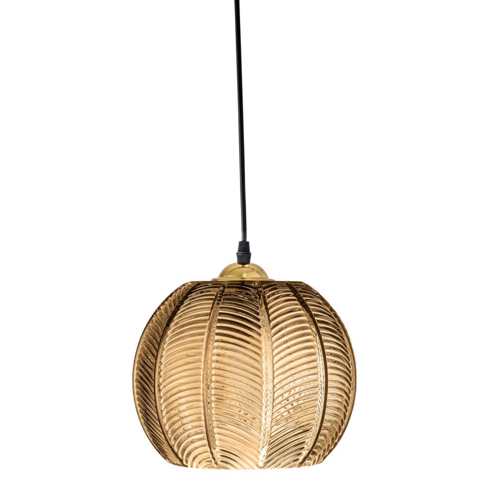 Adar Pendant Lamp, Brown, Glass