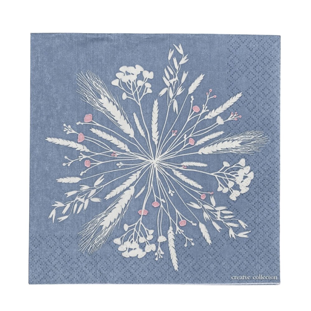 Corn Napkin, Blue, FSC® Mix, Paper
