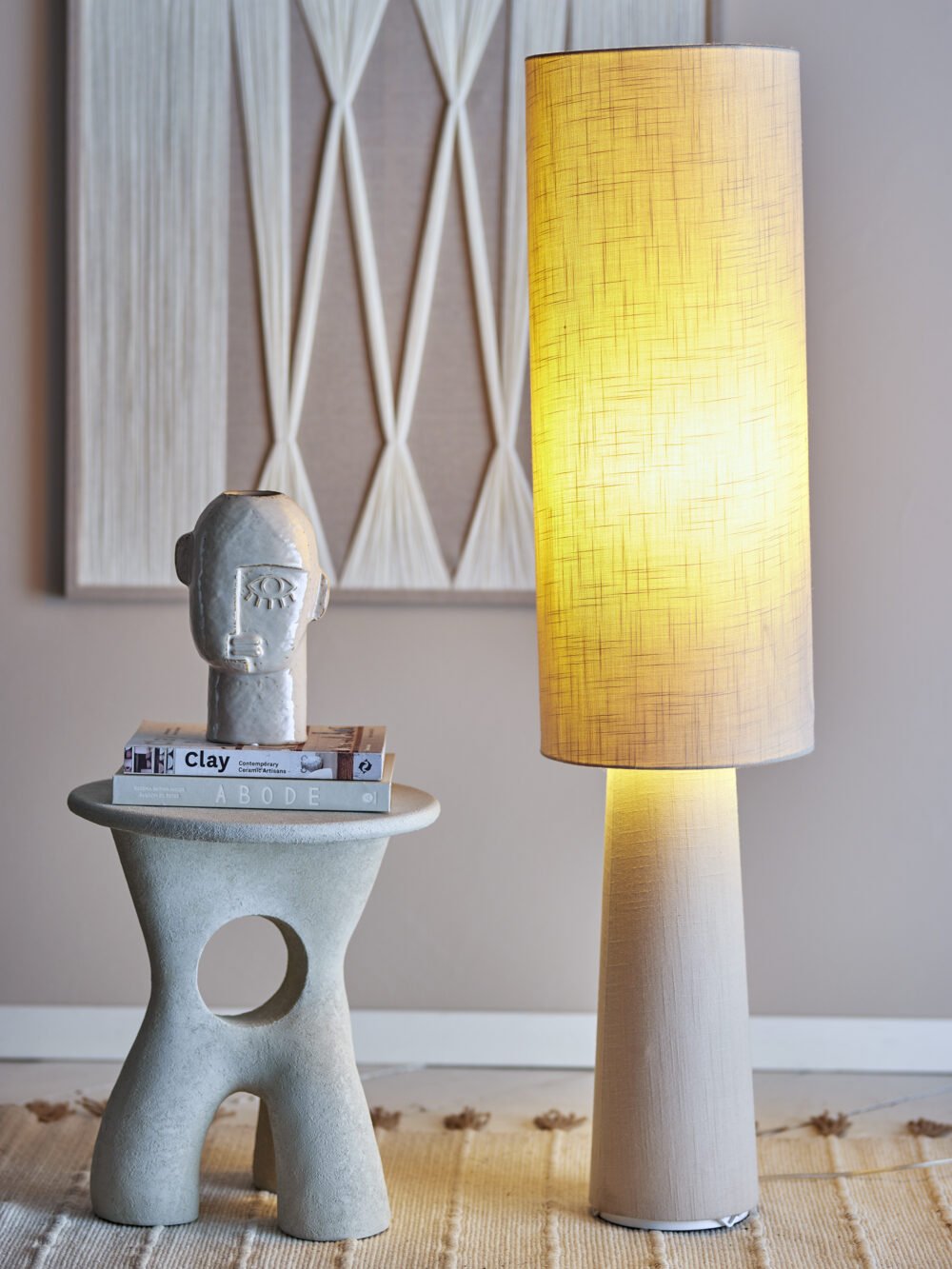 Emmie Floor Lamp, Nature, Linen - Image 2