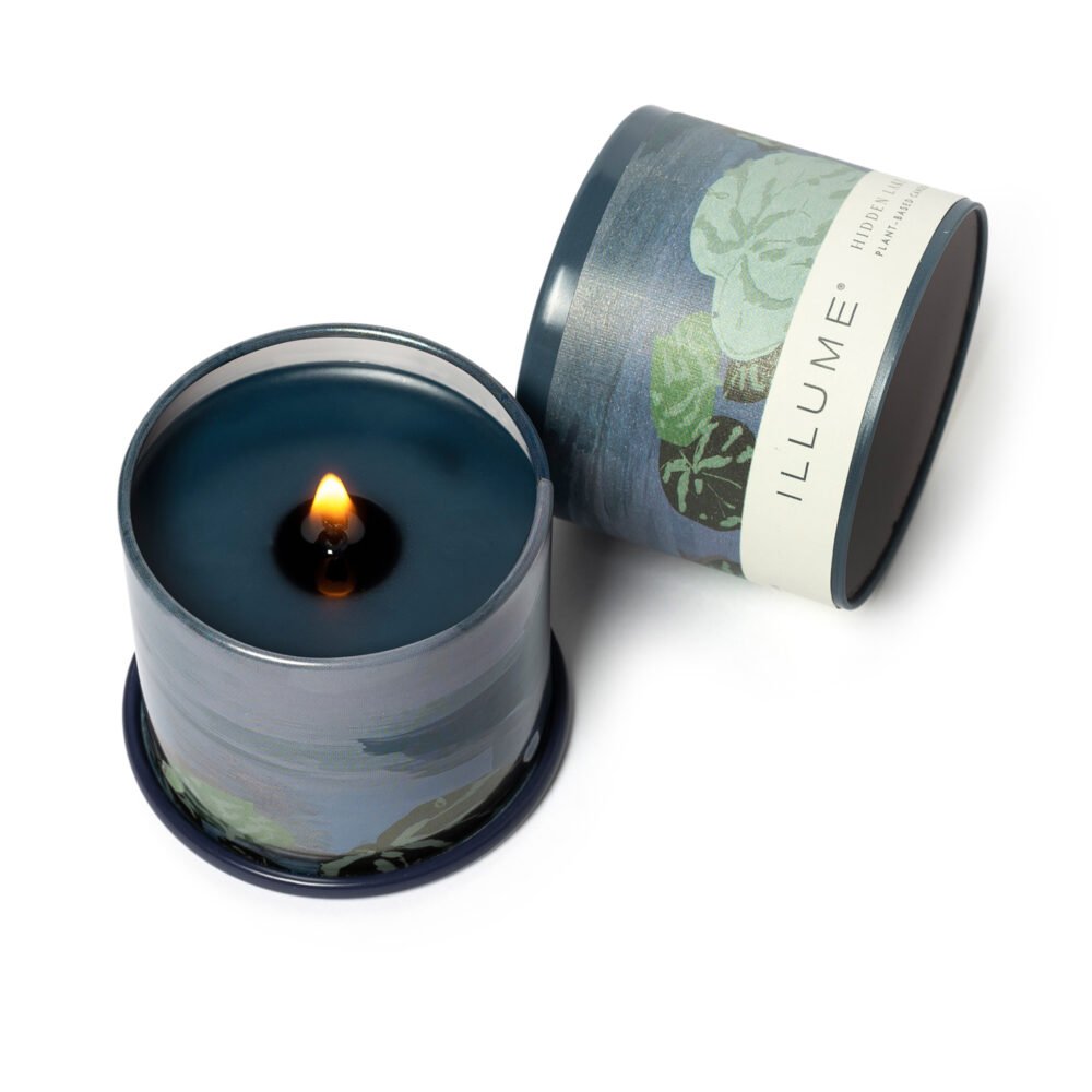 Hidden Lake Demi Vanity Tin Candle, Blue, - Image 2