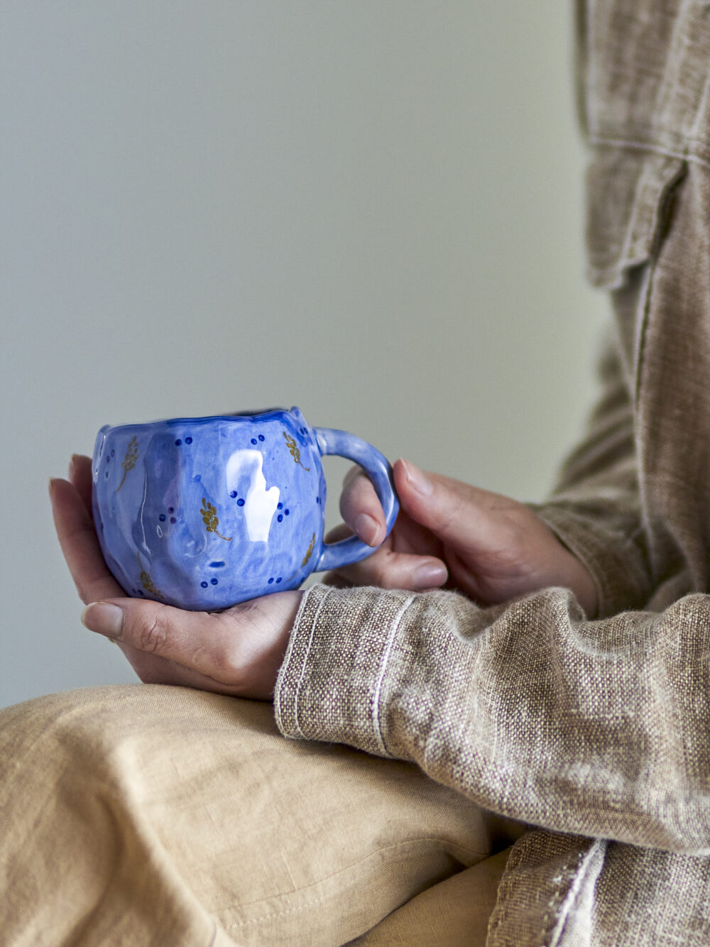 Pippine Cup, Blue, Stoneware - Image 3
