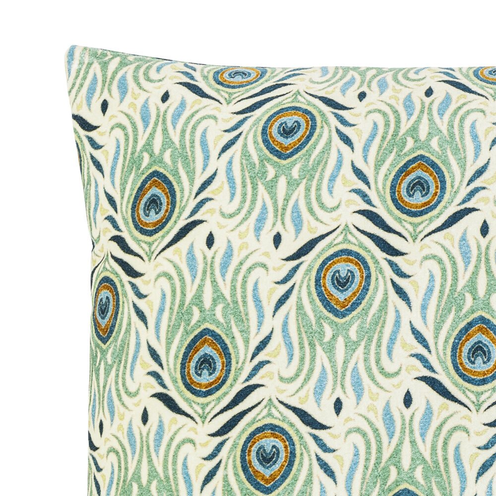 Adia Cushion, Green, Viscose - Image 3