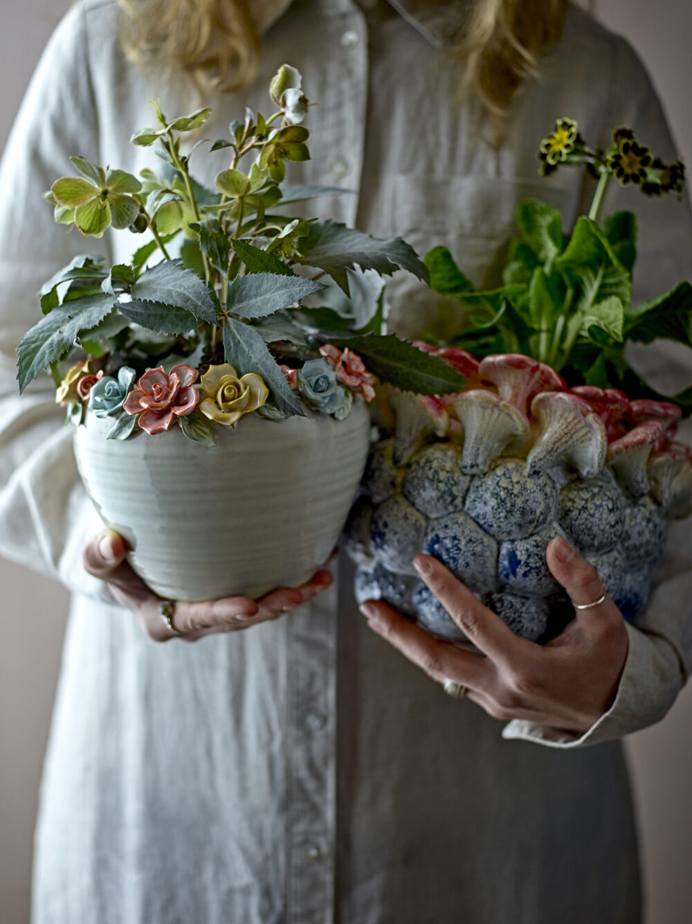 Maidan Flowerpot, Rose, Stoneware - Image 2