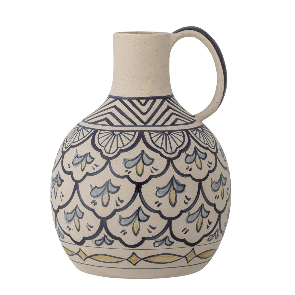Nadya Vase, Blue, Stoneware
