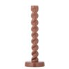 Diza Candle Holder, Brown, Aluminum
