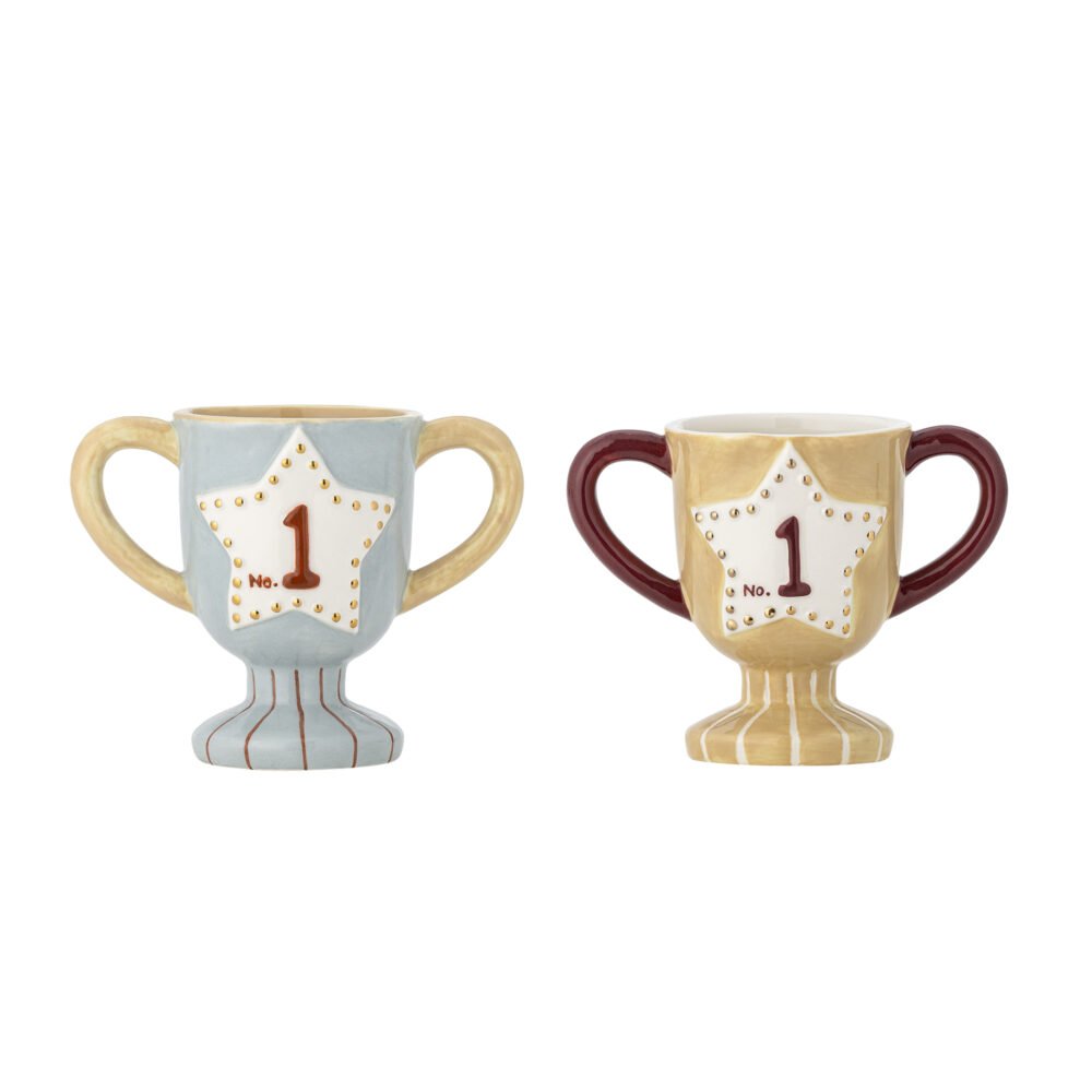 Trophy Cup, Blue, Stoneware