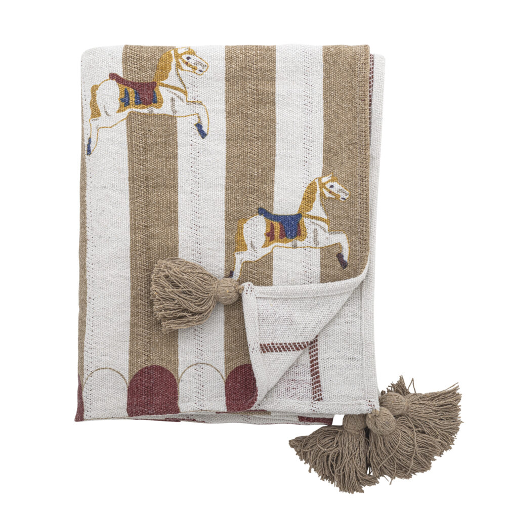 Merry-go-round Throw, Nature, Recycled Cotton