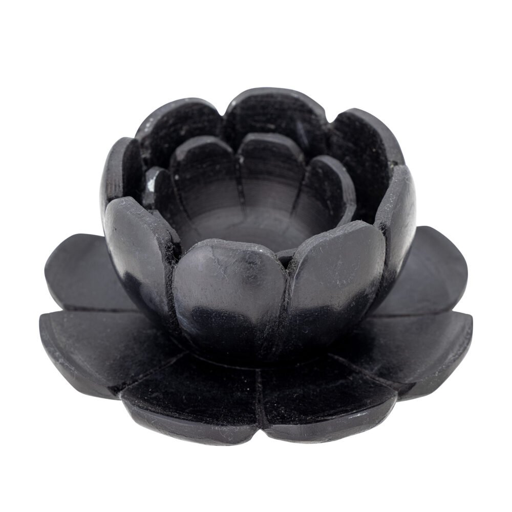 Reiko Votive, Black, Marble