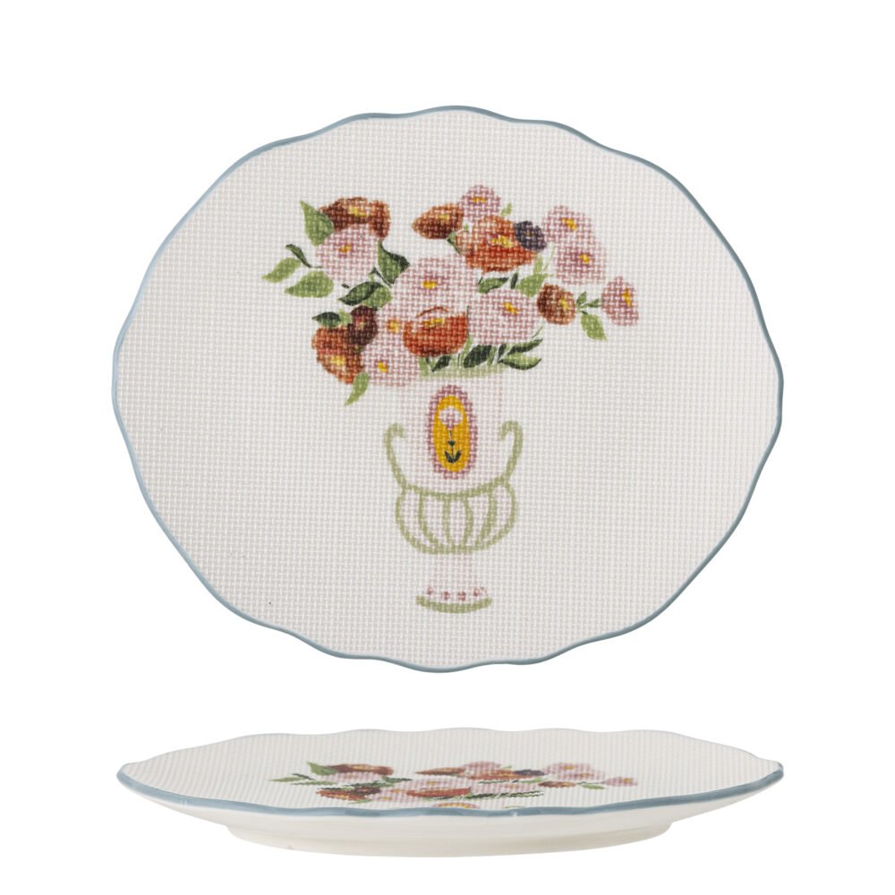 Dorothy Plate, Blue, Stoneware