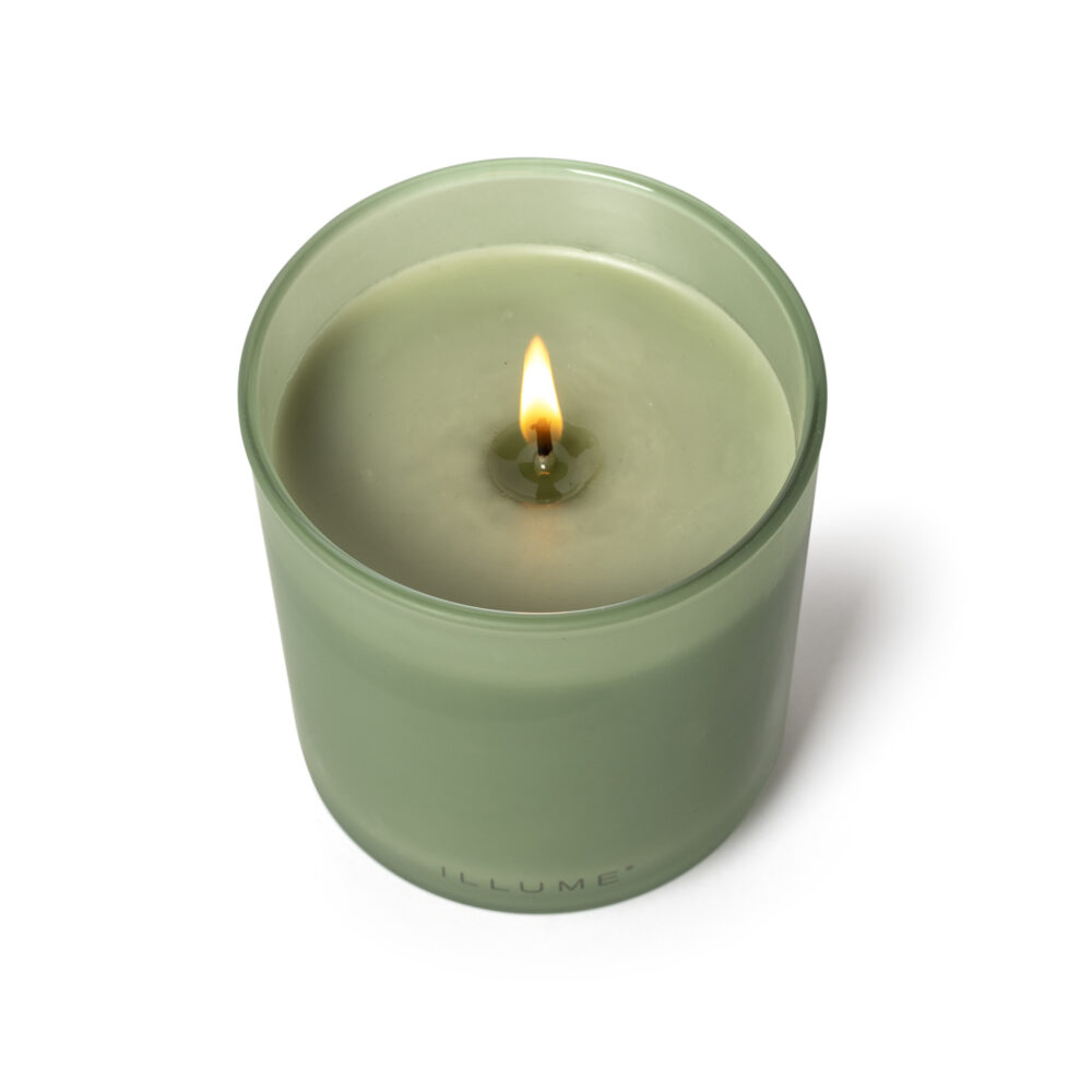Hinoki Sage Box Glass Candle, Green, - Image 3
