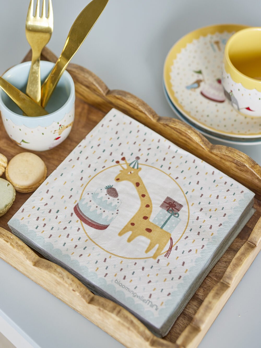 Celebrate Napkin, Blue, FSC® Mix, Paper - Image 5