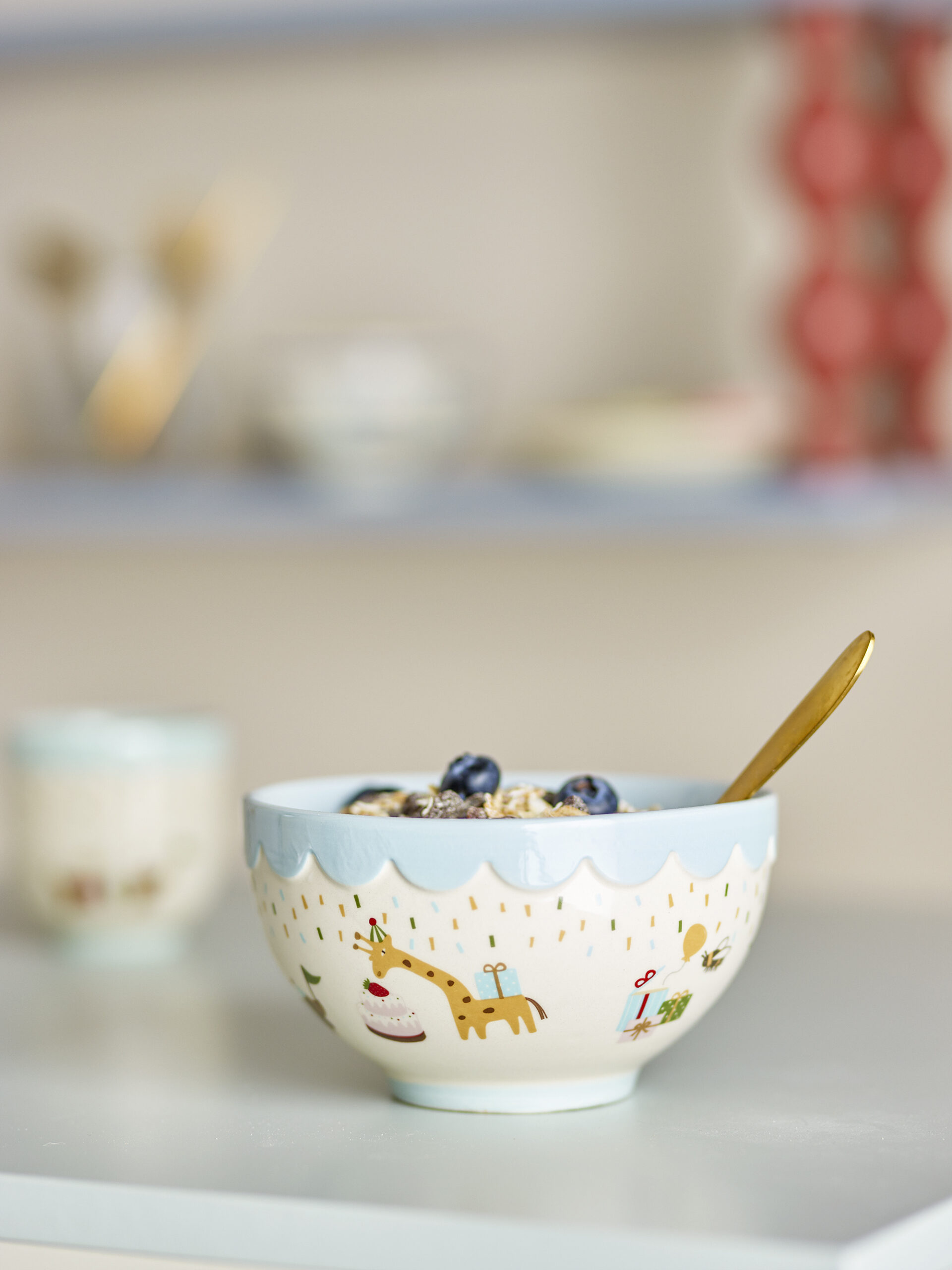 Celebrate Bowl, Blue, Stoneware - Image 5