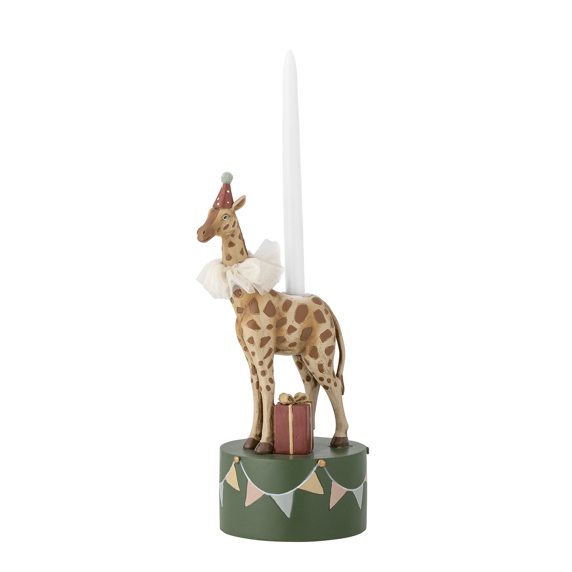 Flor Candle Holder, Brown, Polyresin - Image 2