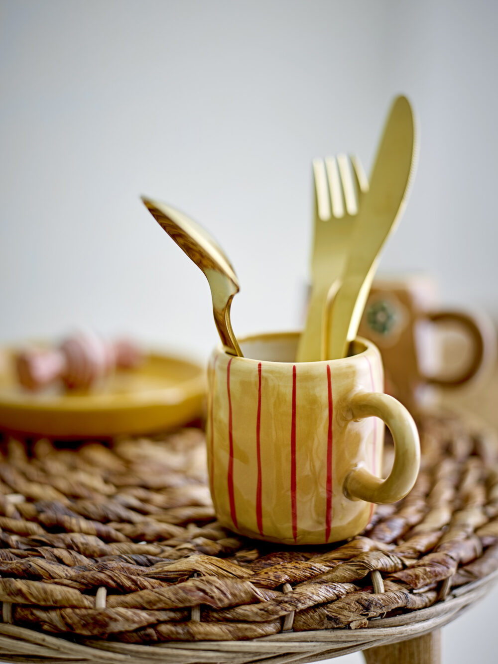 Kittie Tableware Set, Brown, Stoneware - Image 4