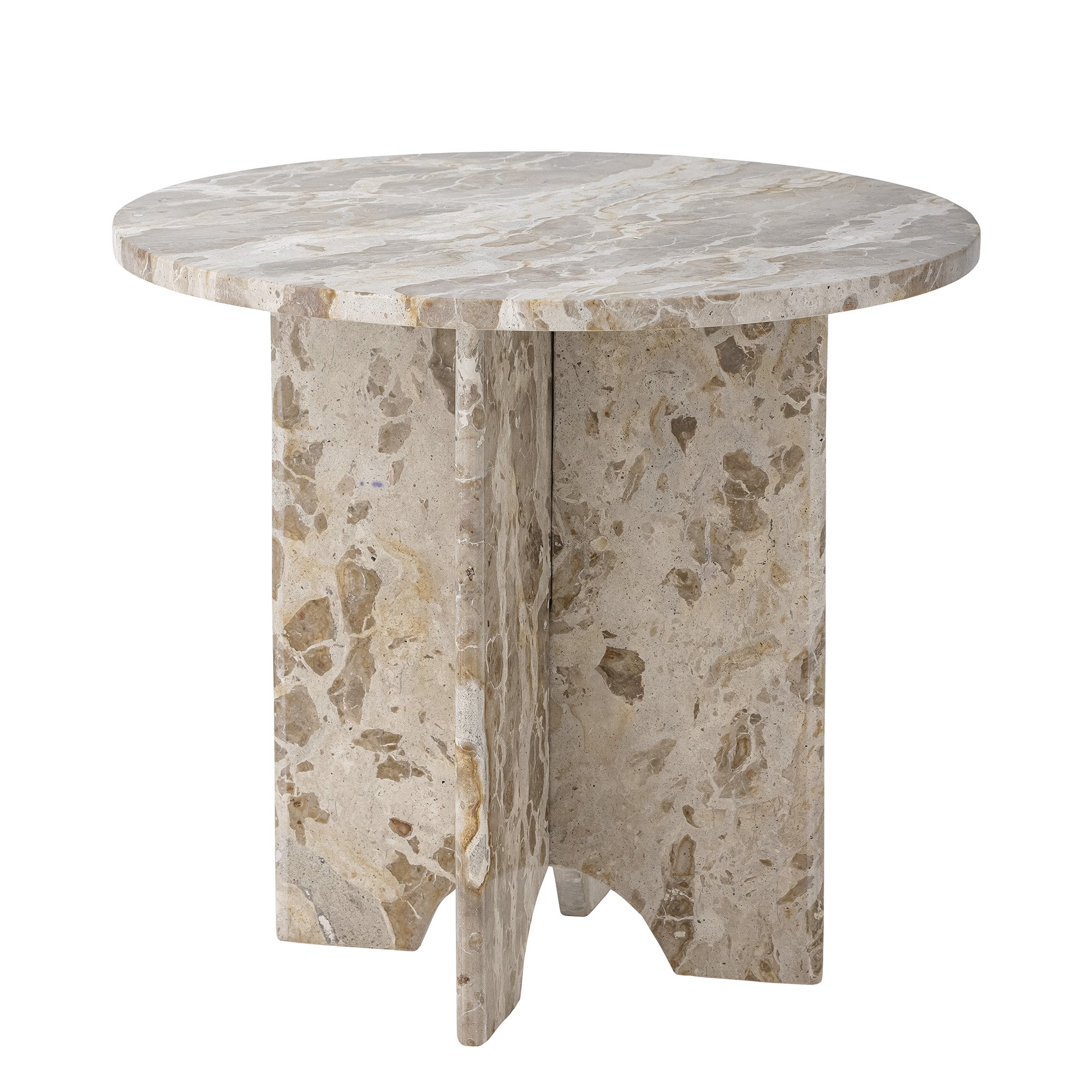 Jasmia Side Table, Brown, Marble - Image 2