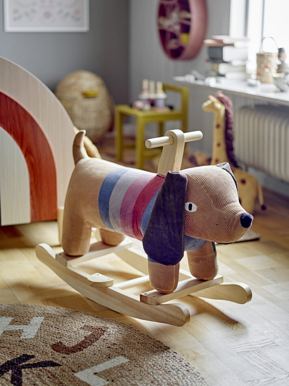 Charlie Rocking Toy, Dog, Brown, Polyester - Image 4