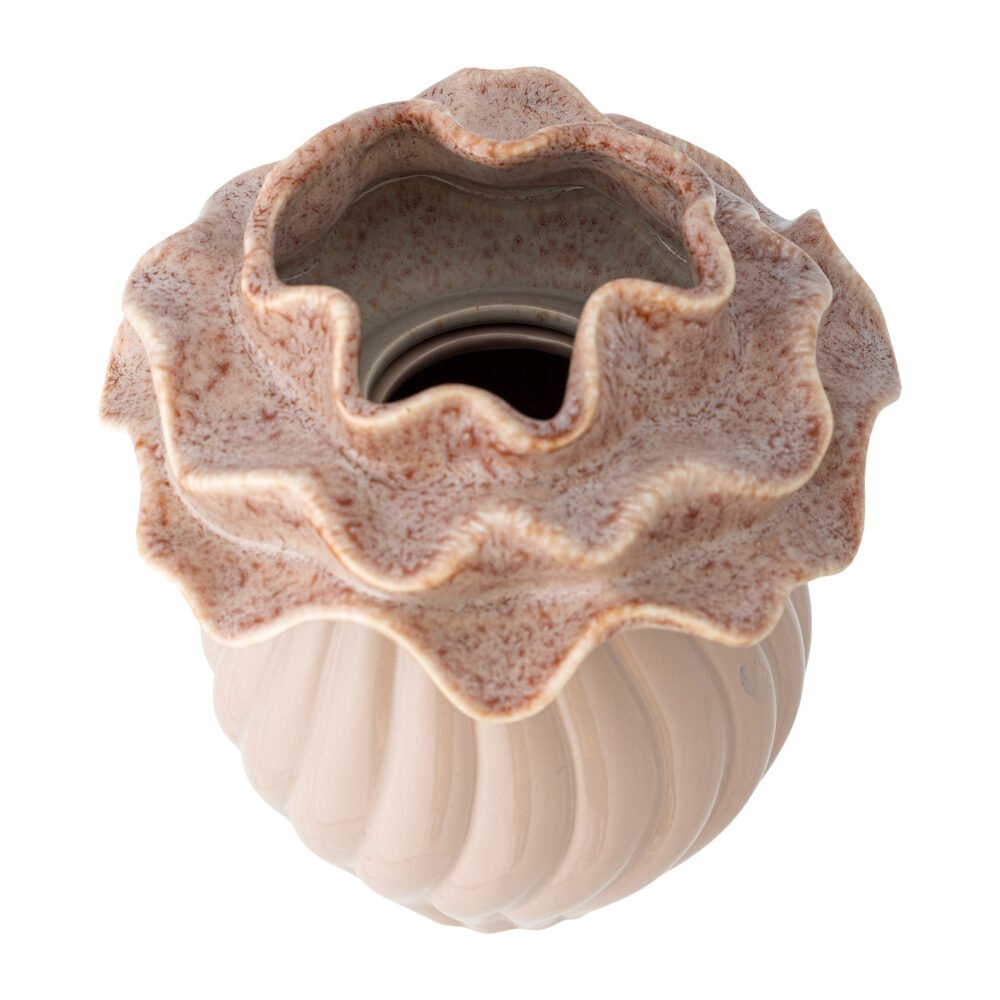 Petalia Vase, Rose, Stoneware - Image 3