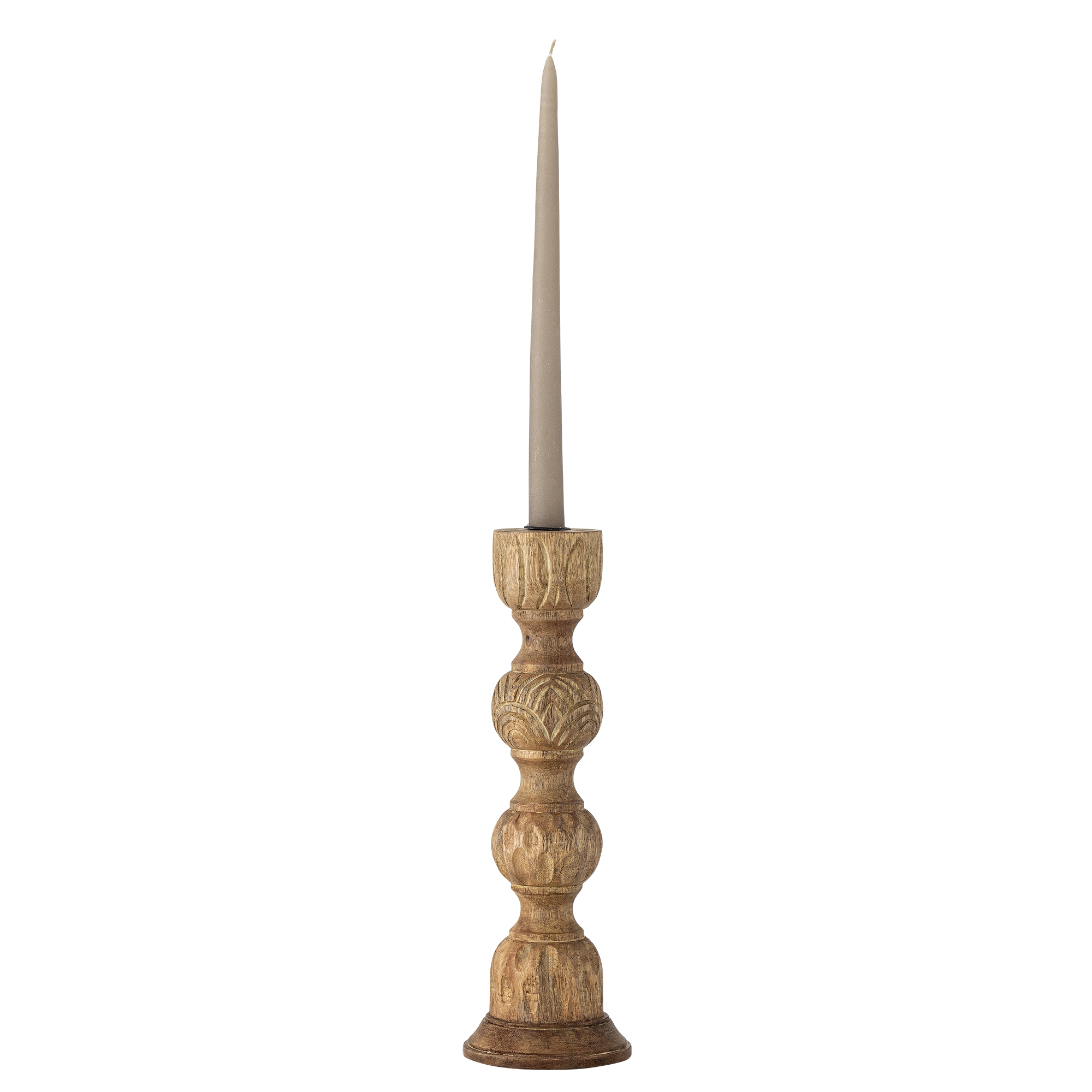 Nalua Candle Holder, Nature, Mango - Image 2