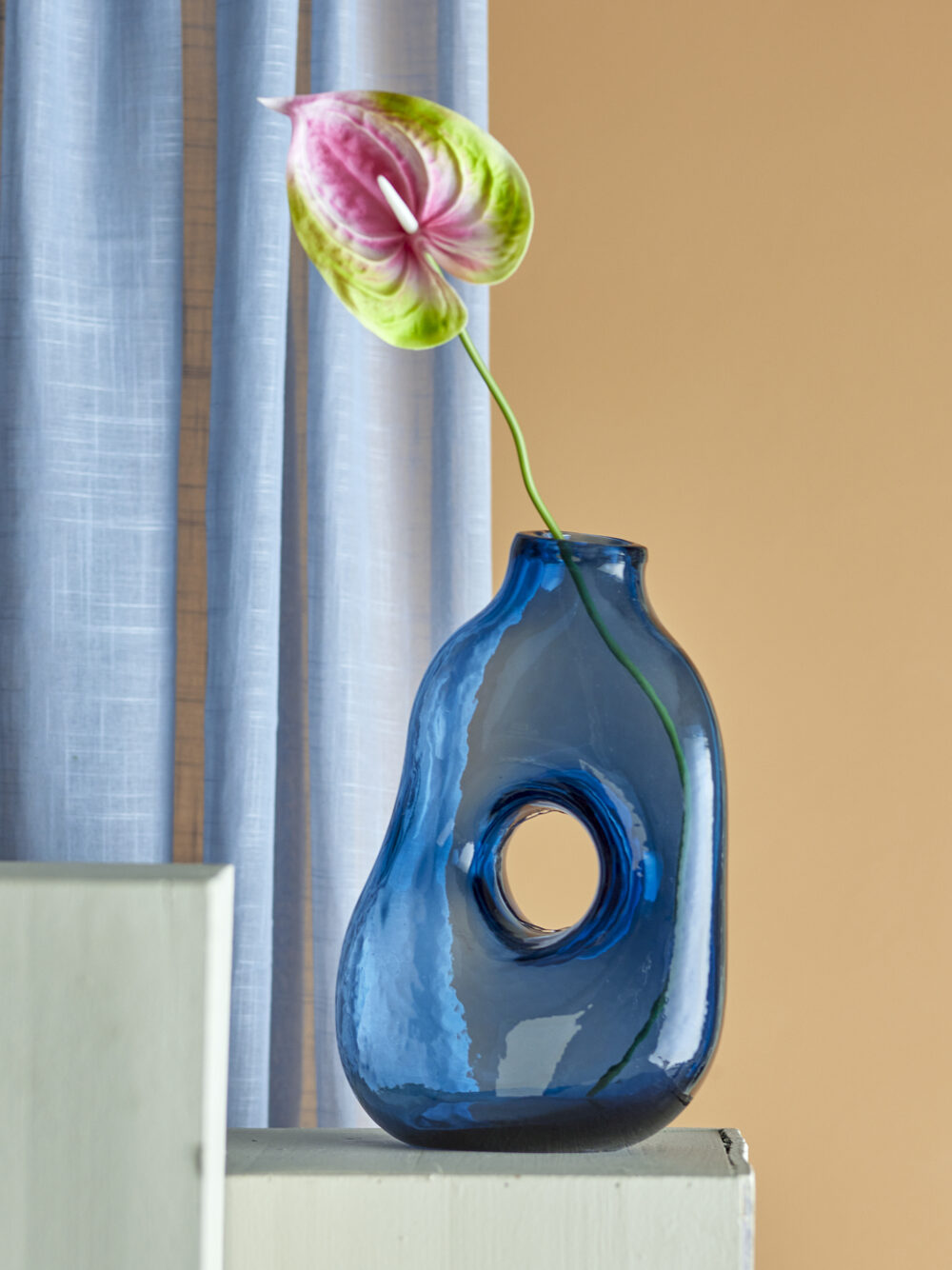 Harri Vase, Blue, Glass - Image 4