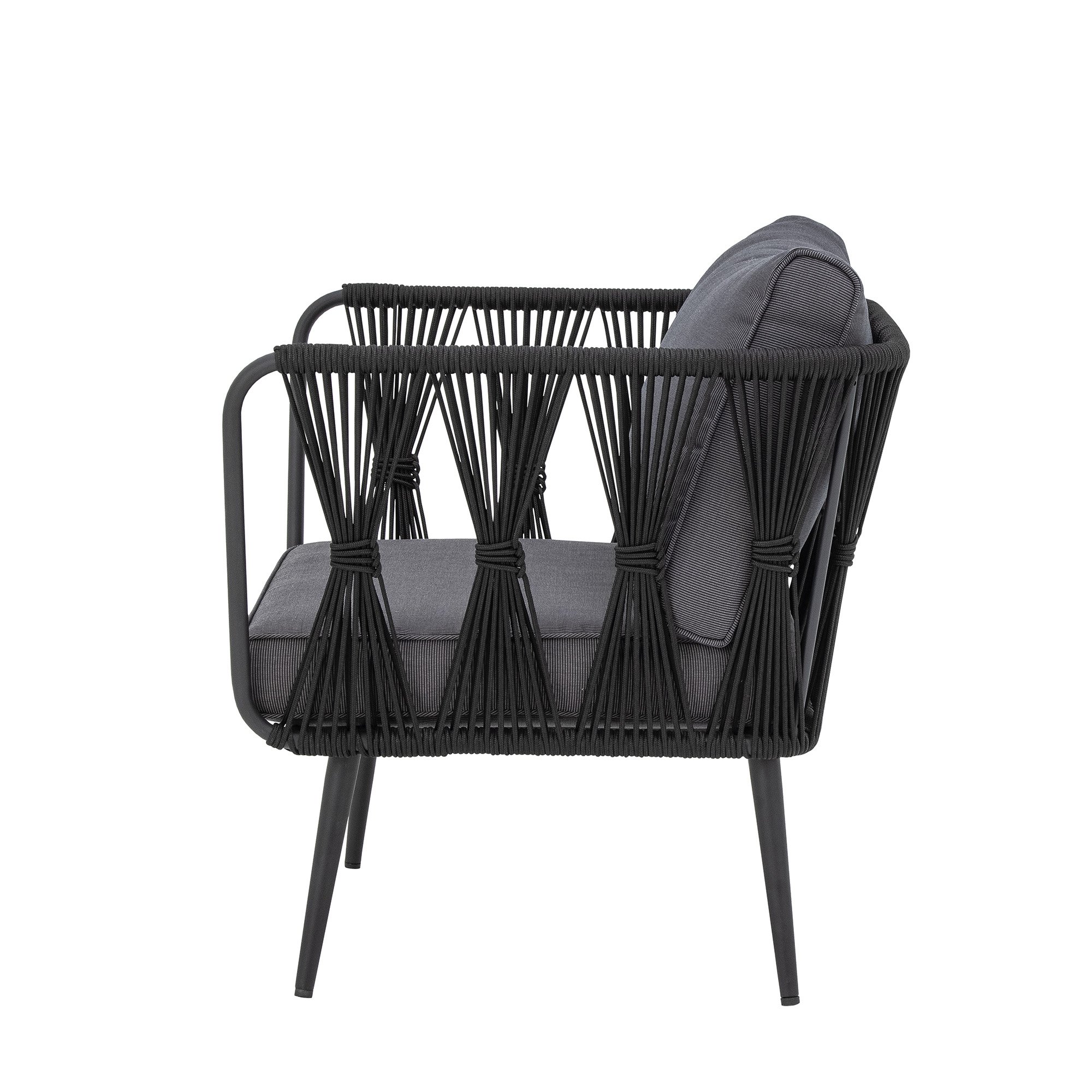 Pavone Lounge Chair, Black, Metal - Image 4