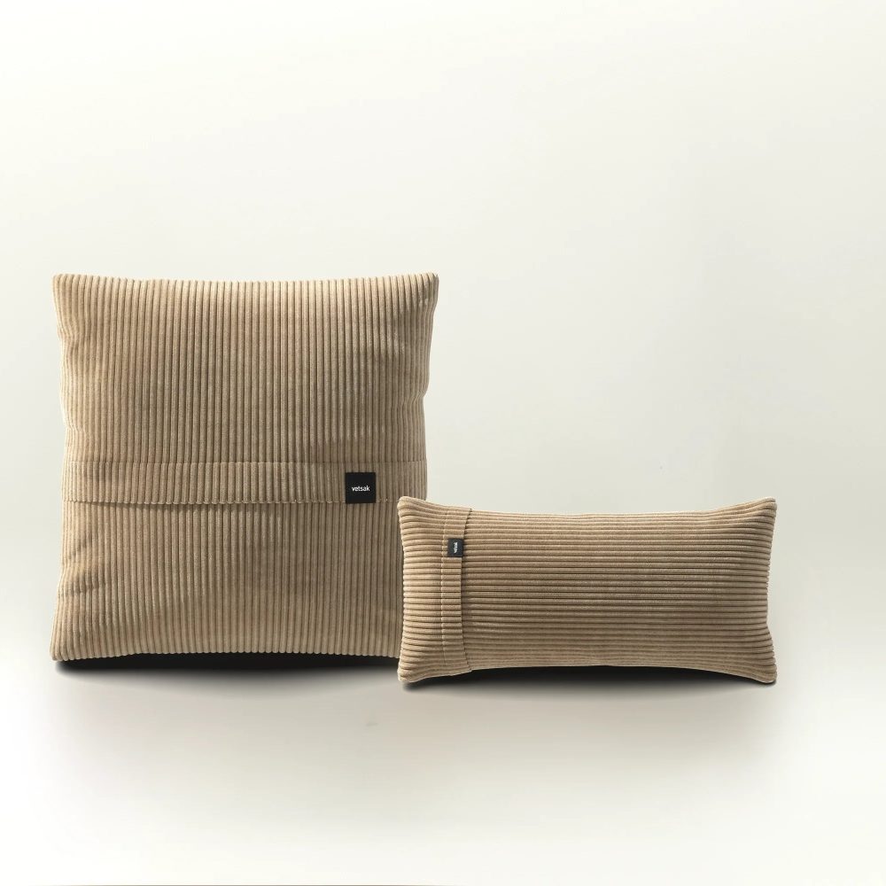 pillow set 1 - cord velour - sand