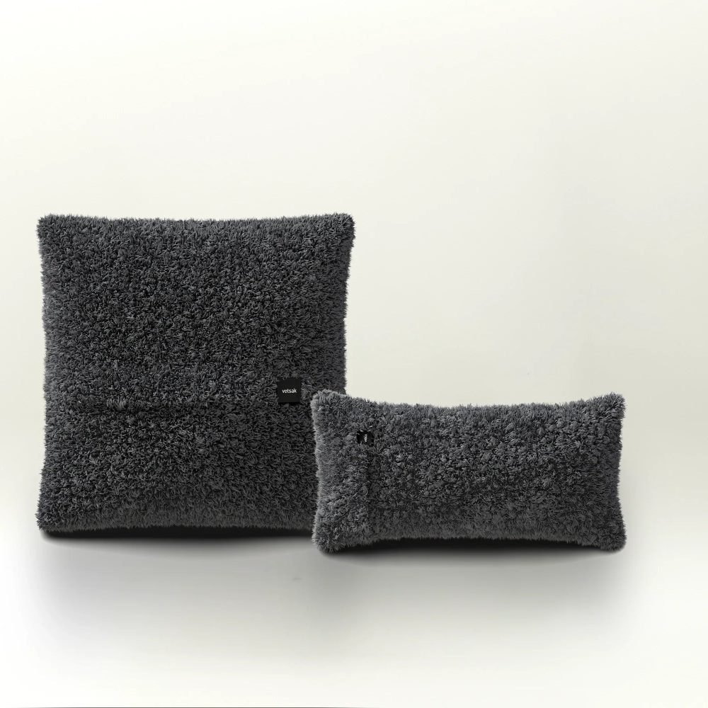 pillow set 1 - doodle - dark grey
