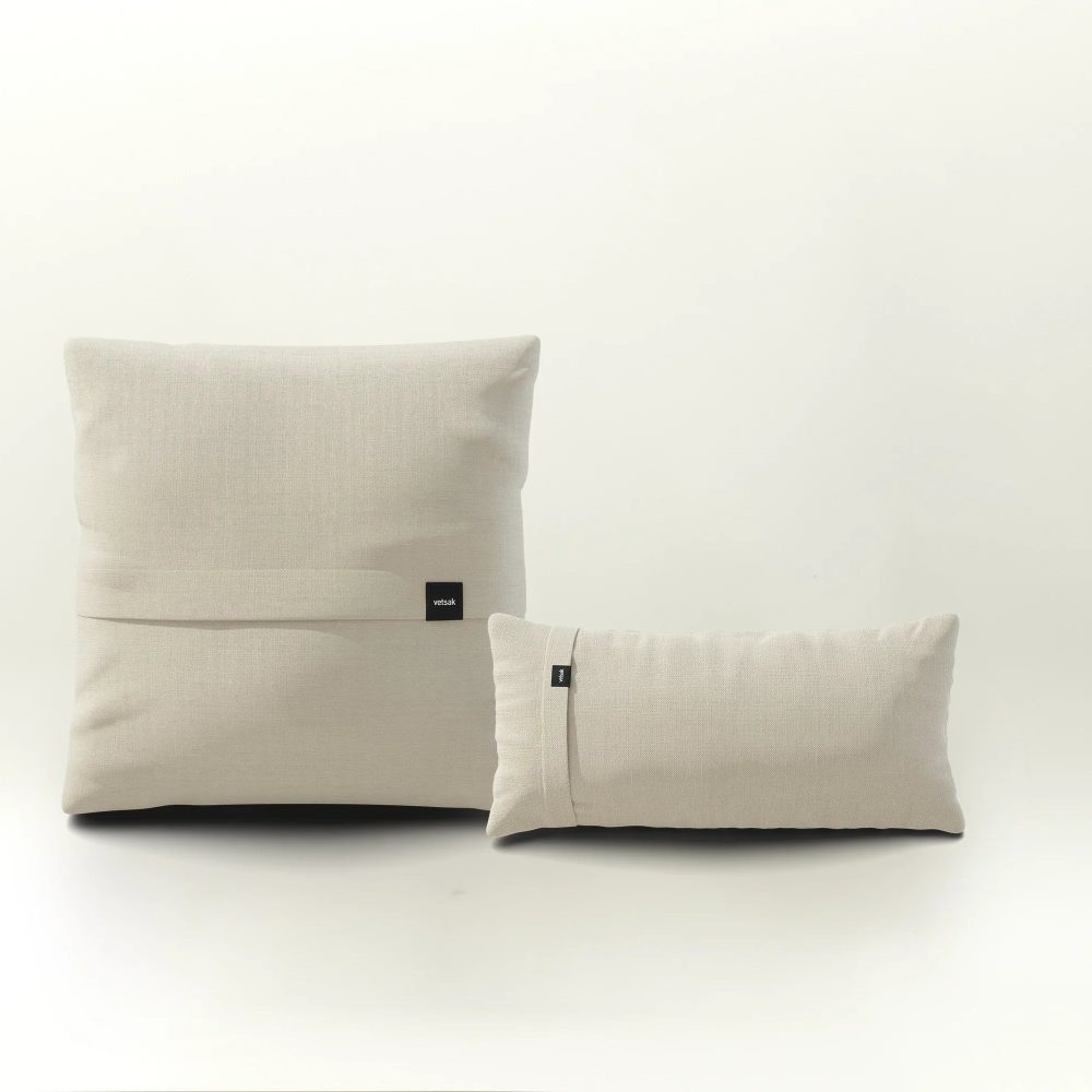 pillow set 1 - pique - beige