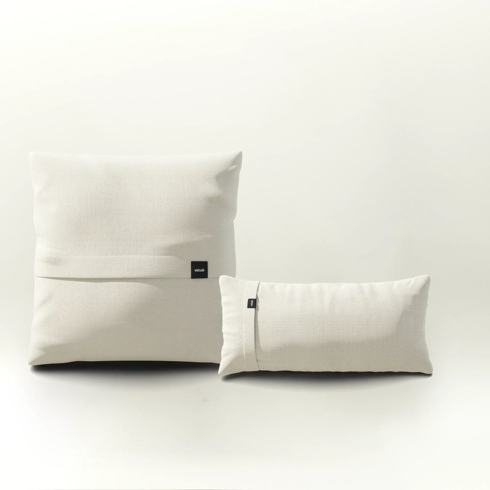 pillow set 1 - pique - creme