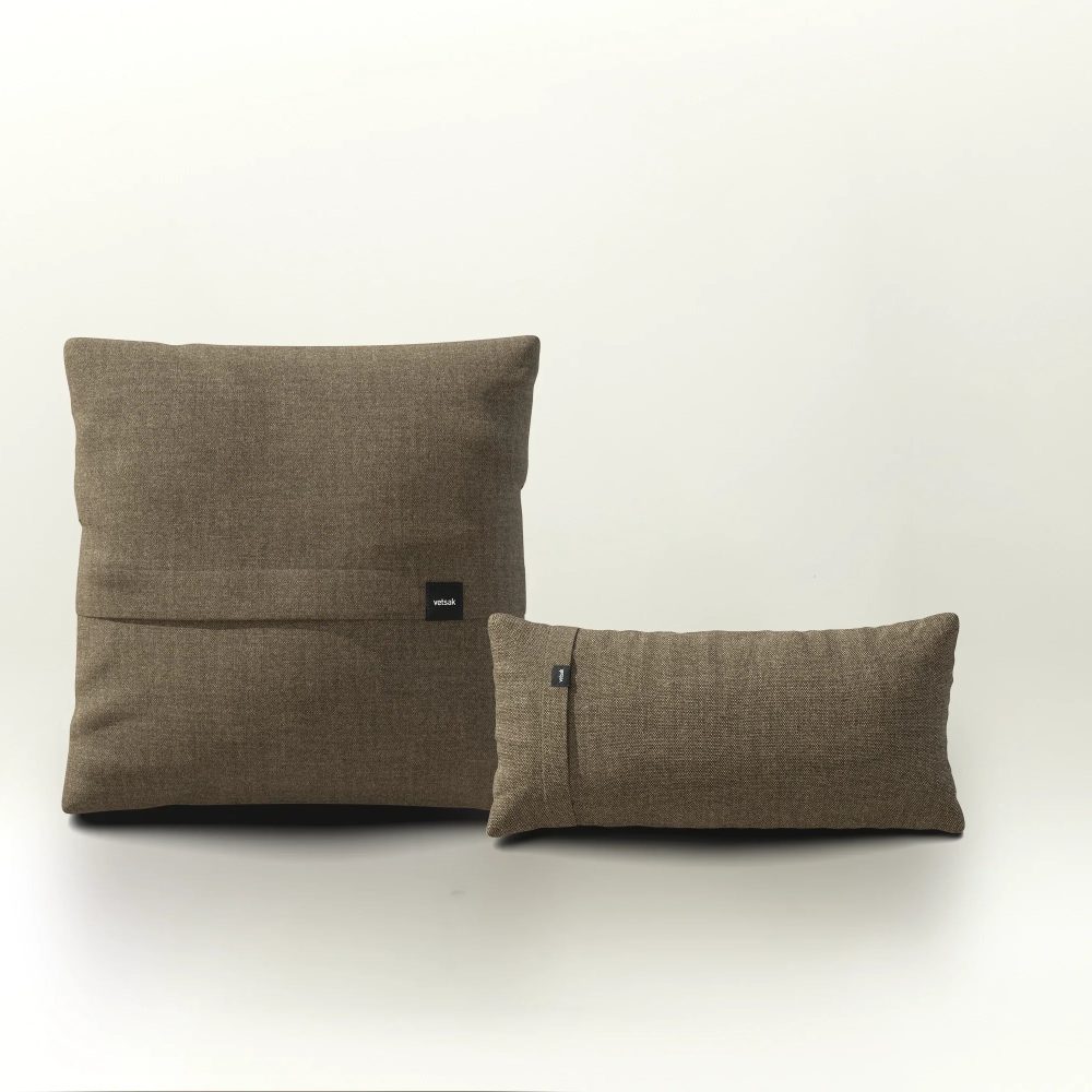 pillow set 1 - pique - taupe