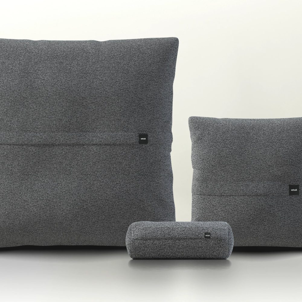 pillow set 2 - loop loop - anthracite