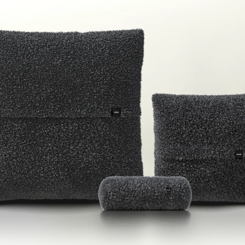pillow set 2 - doodle - dark grey