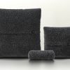 pillow set 2 - doodle - dark grey