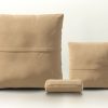 pillow set 2 - leather - beige