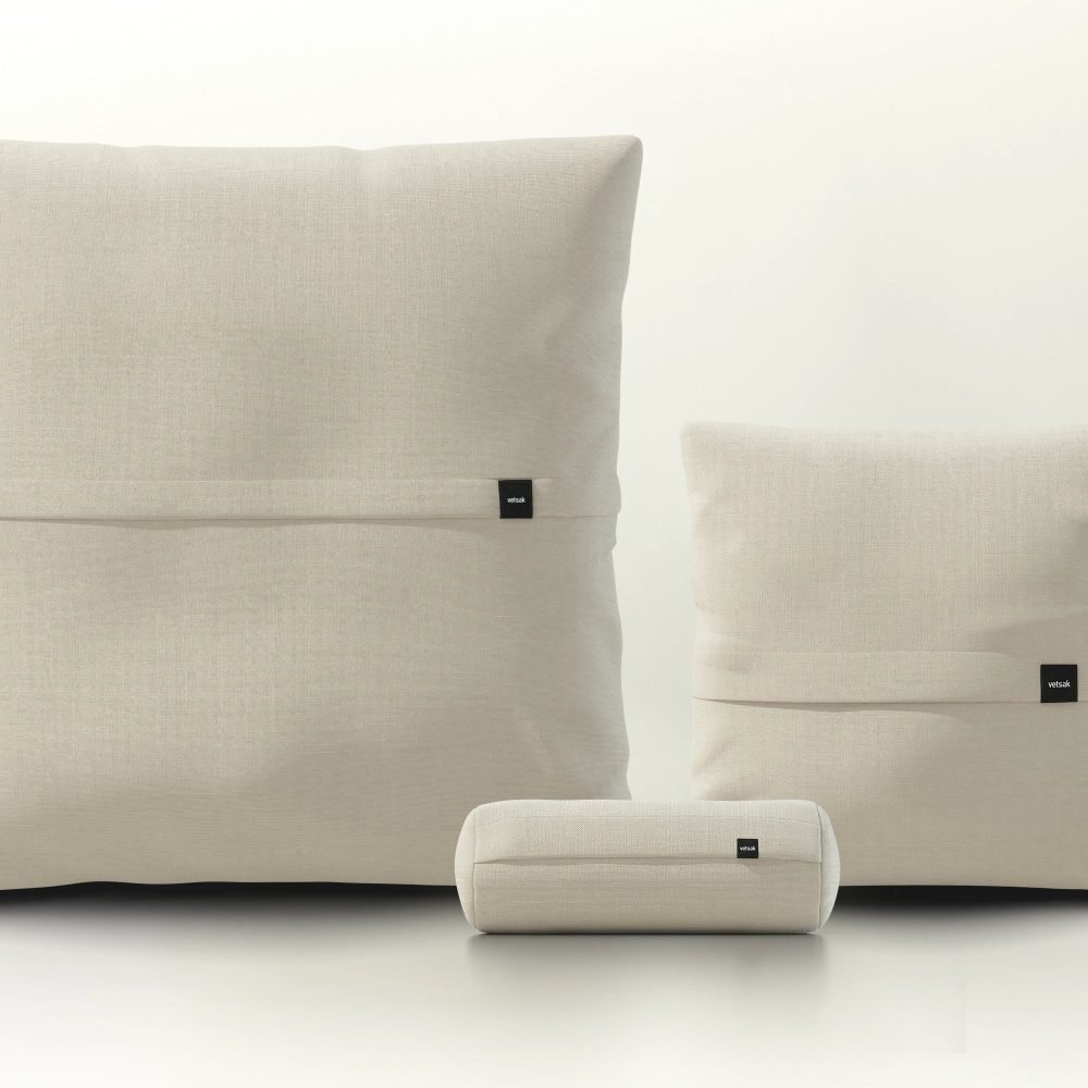 pillow set 2 - pique - beige
