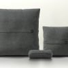 pillow set 2 - pique - dark grey