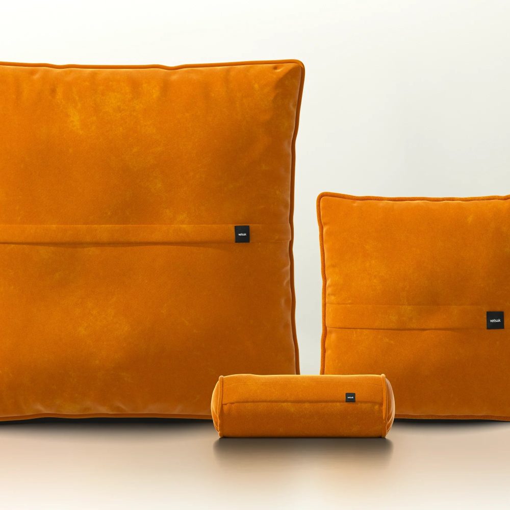 pillow set 2 - suave - orange blaze
