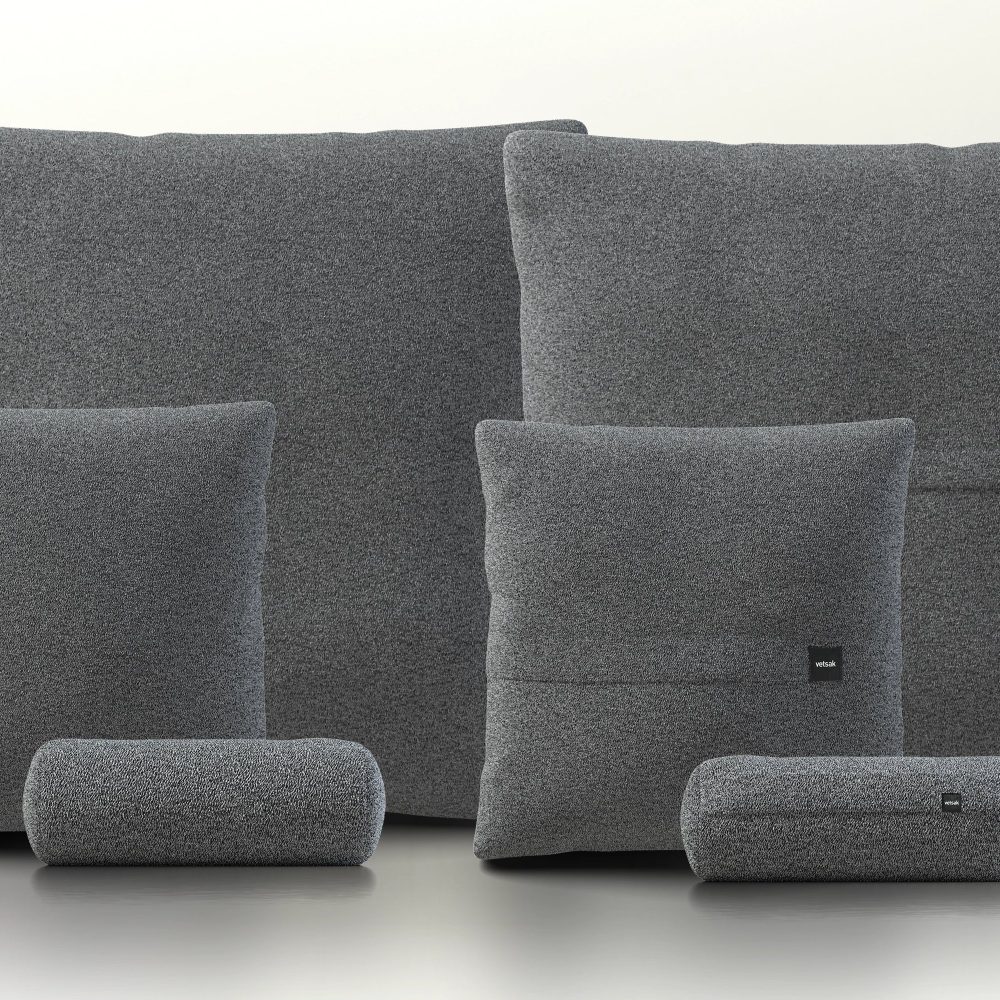 pillow set 3 - loop loop - anthracite