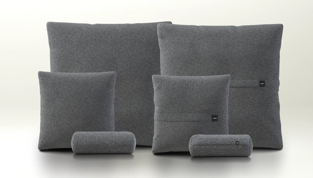 pillow set 3 - loop loop - anthracite