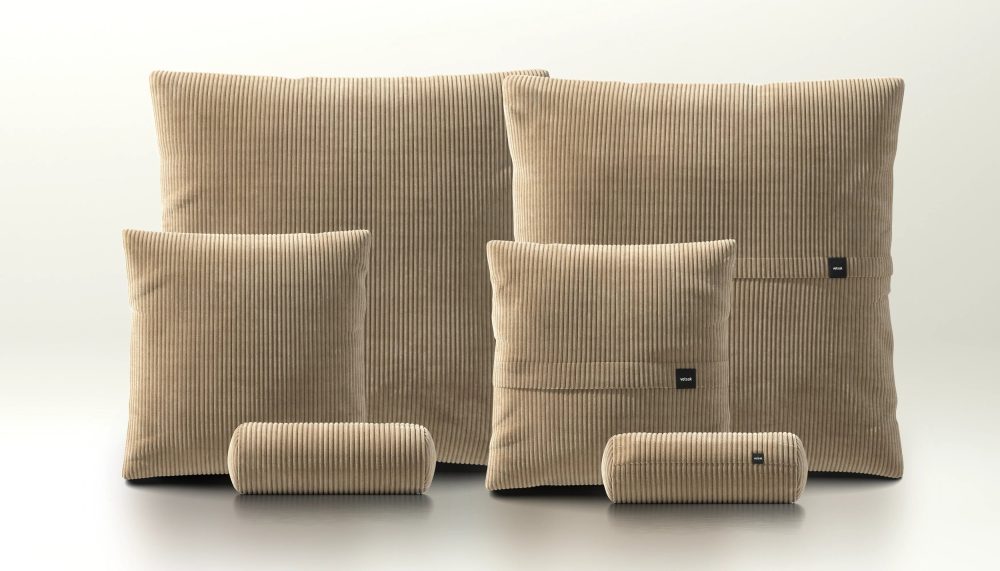 pillow set 3 - cord velour - sand