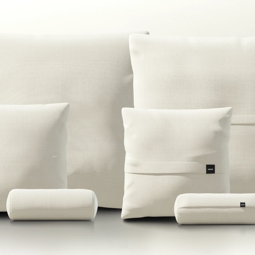 pillow set 3 - pique - creme