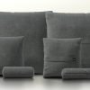 pillow set 3 - pique - dark grey