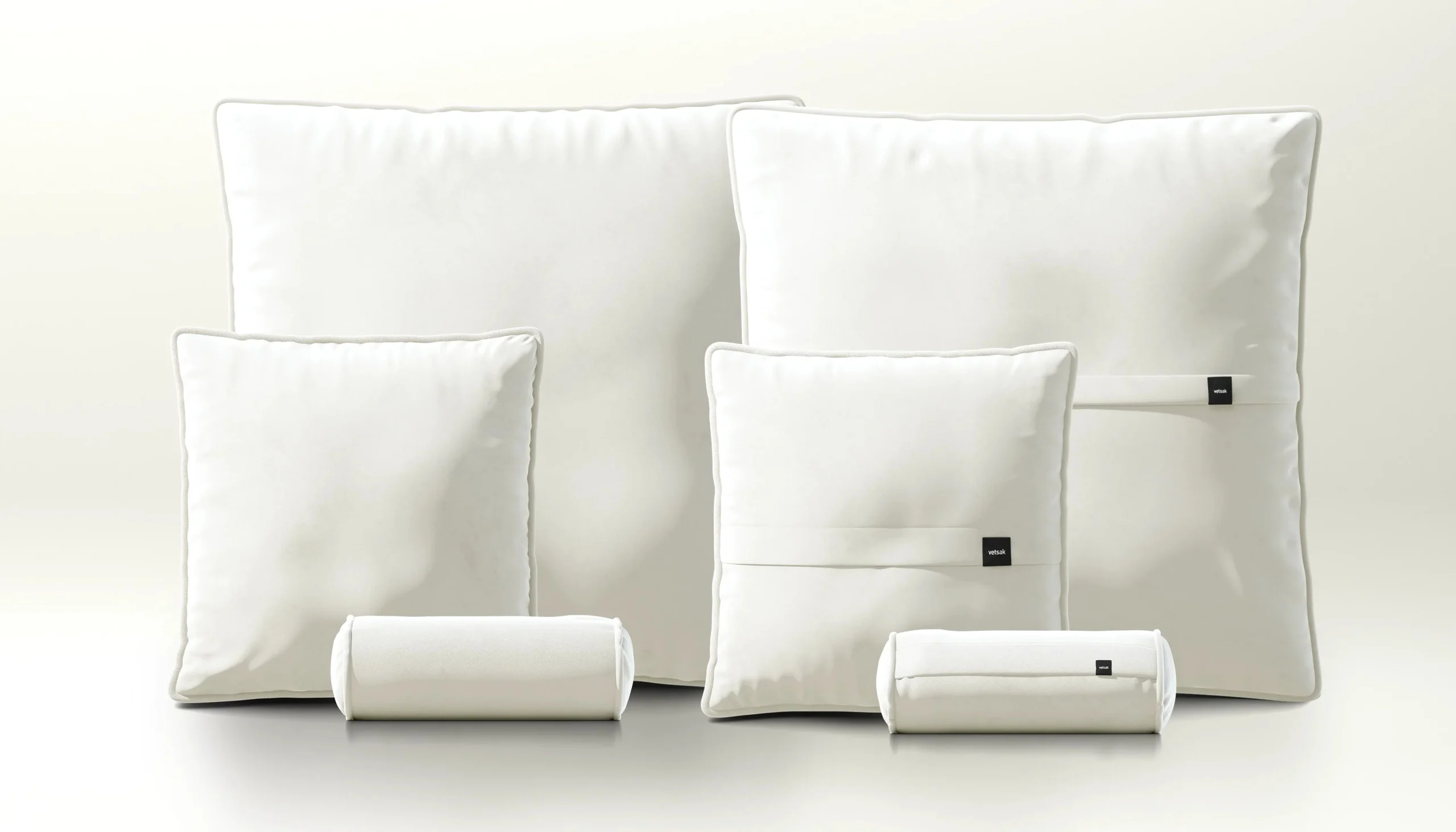 pillow set 3 - suave - pearl